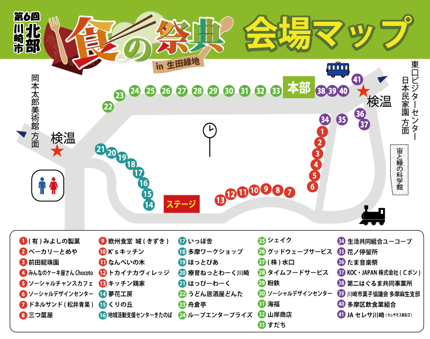 イベントのマップ